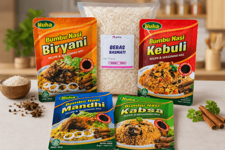 Beras Basmati dan bumbu